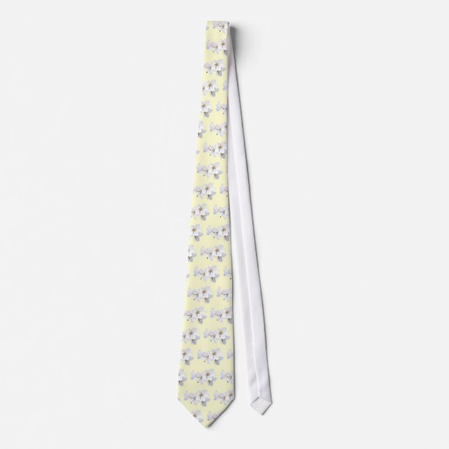 Cherry Blossoms Close Up Tie (Front)