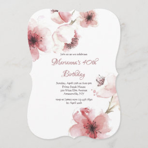 Cherry Blossoms Closeup Invitation