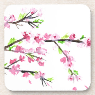 Cherry blossoms coaster