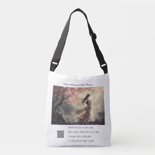 Cherry Blossoms  Crossbody Bag (Front)