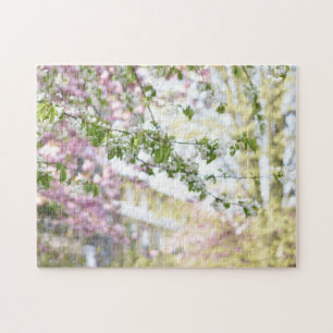 Cherry Blossoms Duncan Terrace Gardens London UK Jigsaw Puzzle