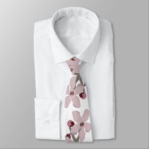 Cherry Blossoms Floating Flowers Tie