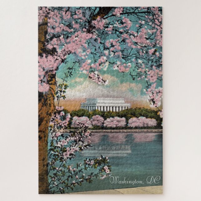 Cherry Blossoms in DC Large Puzzle (Vertical)