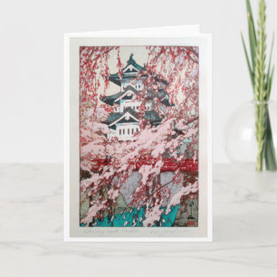 Cherry Blossoms in Hirosaki Castle, Yoshida Card