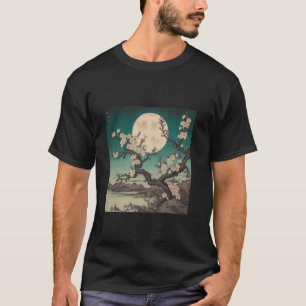 Cherry Blossoms in Moonlight Serene T-Shirt