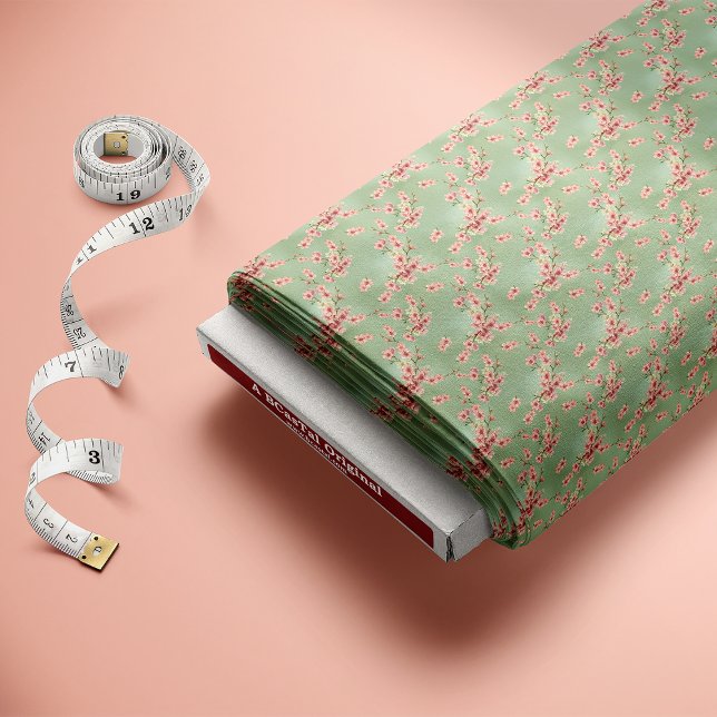 Cherry Blossoms in Pink and Teal Fabric (Creator Uploaded)