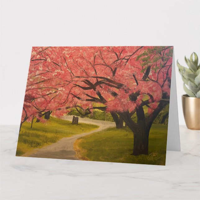 Cherry Blossoms in Spring, by Gary Poling  Card (Small Plant)