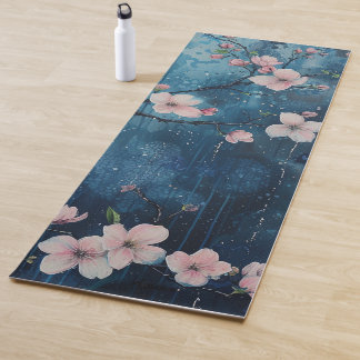 Cherry Blossoms in the Rain  Yoga Mat