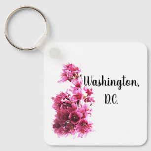 Cherry blossoms in Washington, D.C. Key Ring