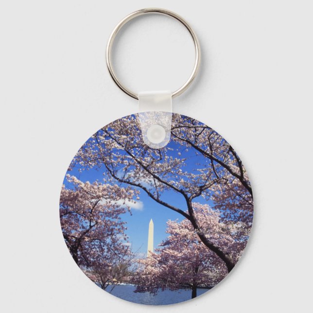 Cherry Blossoms in Washington DC keychain (Front)