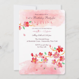 Cherry Blossoms Invitation