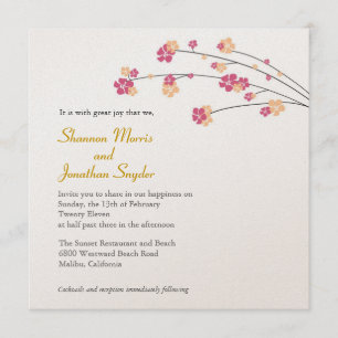 Cherry Blossoms Invitation