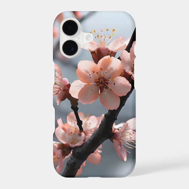 Cherry blossoms iPhone 13 Slim Fit Case, Glossy Case (Back)