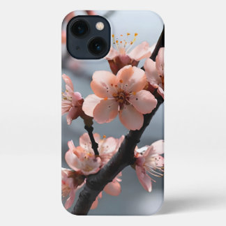 Cherry blossoms iPhone 13 Slim Fit Case, Glossy iPhone 13 Case