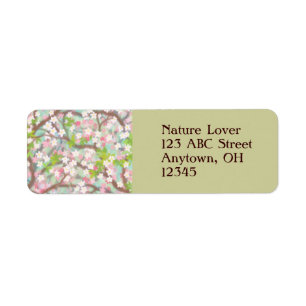 Cherry Blossoms Label