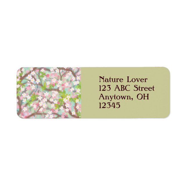 Cherry Blossoms Label (Front)