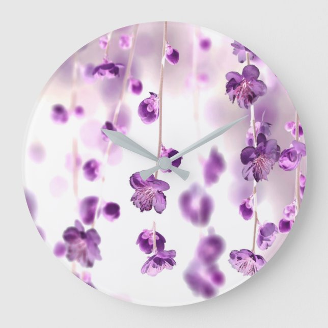 Cherry blossoms large clock (Front)