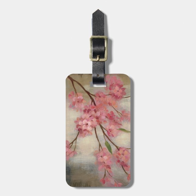 Cherry Blossoms Luggage Tag (Front Vertical)