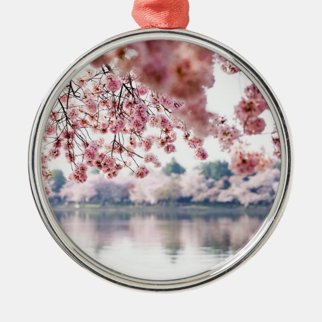 Cherry Blossoms Metal Tree Decoration (Front)