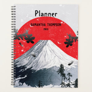 Cherry Blossoms Mount Fuji Japan Planner