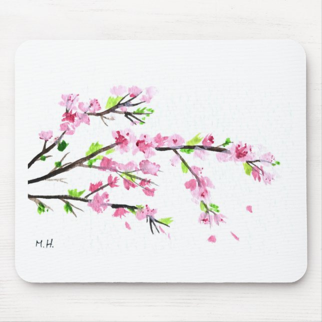 Cherry blossoms mouse mat (Front)