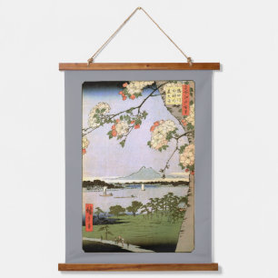 Cherry Blossoms of Edo, Hiroshige Hanging Tapestry