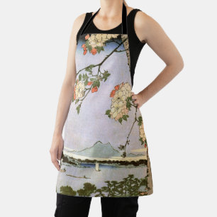 Cherry Blossoms of Edo, Hiroshige, Ukiyoe Apron
