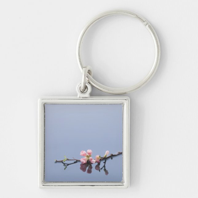 Cherry blossoms on water key ring (Front)