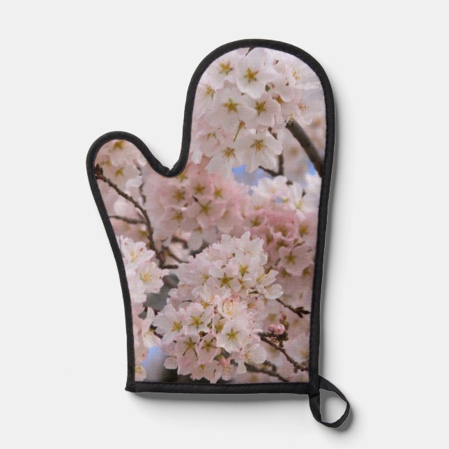 Cherry Blossoms Oven Mitt (Front)