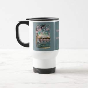 Cherry Blossoms Painted Coffee Mug
