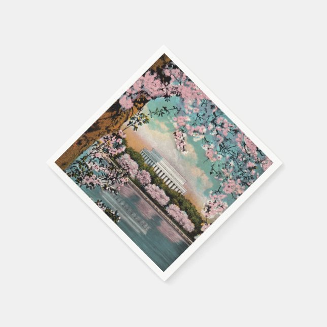 Cherry Blossoms Paper Napkins (Corner)