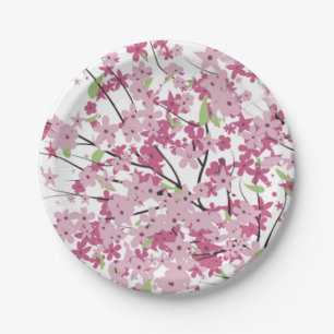 Cherry Blossoms Paper Plates