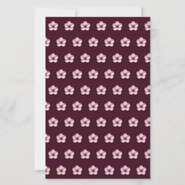 Cherry Blossoms Paper Sheet (Front)