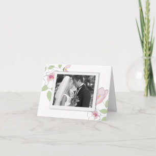 Cherry Blossoms Photo Thank you Card