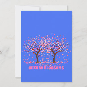 Cherry Blossoms Pink Snow Globe Invitation