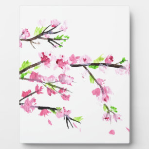Cherry blossoms plaque