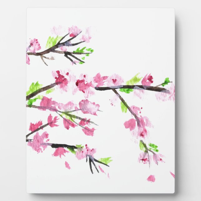 Cherry blossoms plaque (Front)