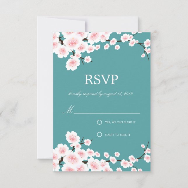 CHERRY BLOSSOMS | RSVP CARD (Front)