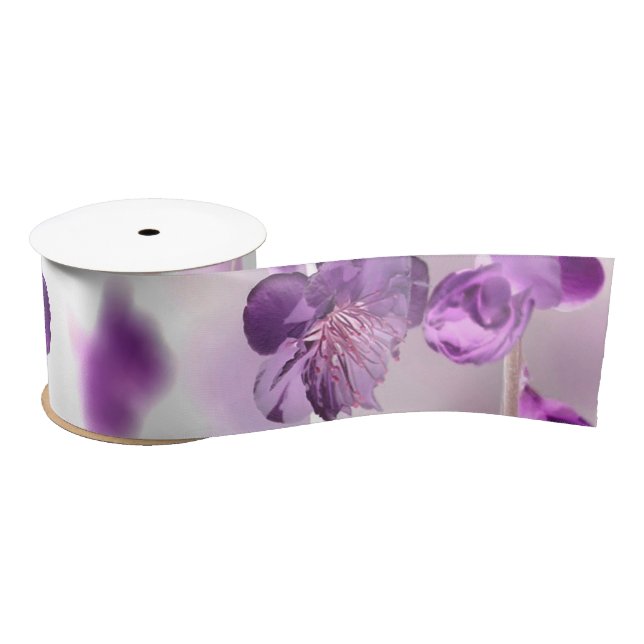 Cherry blossoms satin ribbon (Spool)