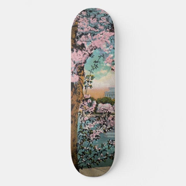 Cherry Blossoms Skate Board (Front)