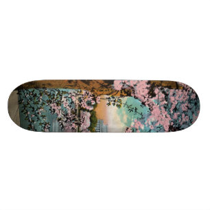 Cherry Blossoms Skate Board