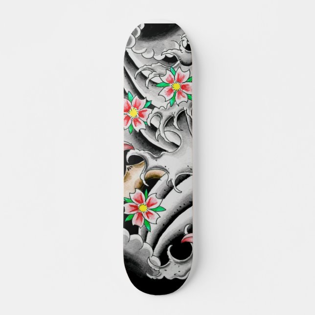 Cherry Blossoms Skateboard (Front)