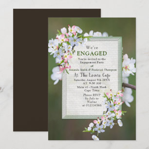 Cherry Blossoms Spring Party Invitation