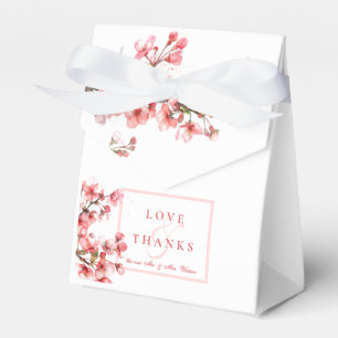 Cherry Blossoms Spring Summer Wedding Favour Box
