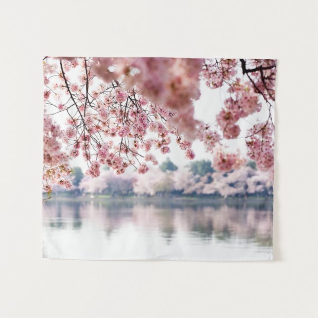 Cherry Blossoms Tapestry (Front (Horizontal))