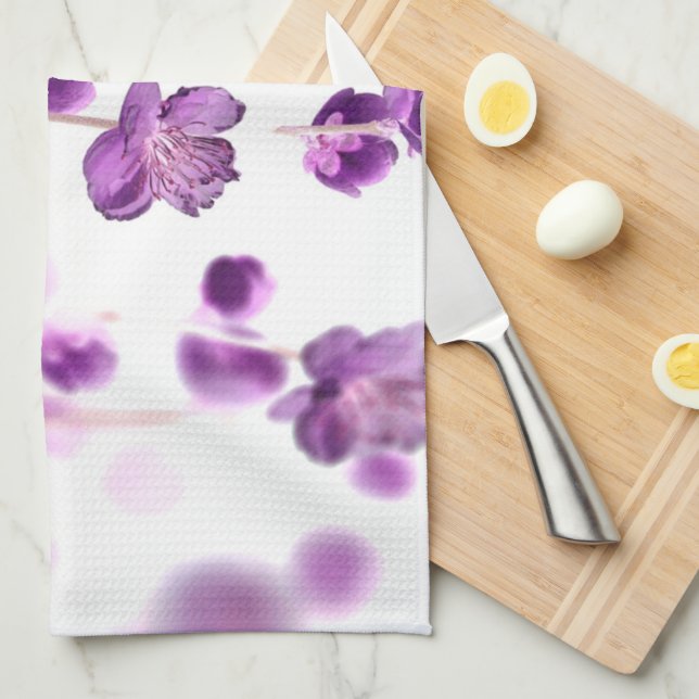 Cherry blossoms tea towel (Quarter Fold)