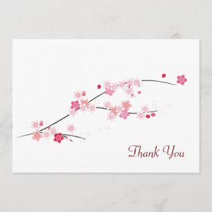 Cherry Blossoms Thank You Card