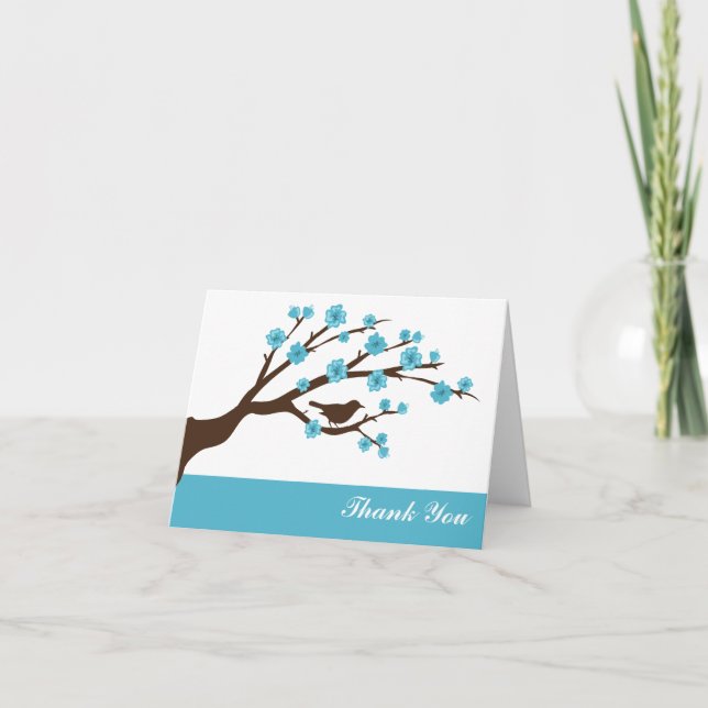 Cherry Blossoms Thank You Cards (Front)