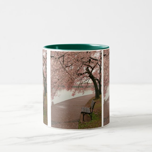 Cherry blossoms Two-Tone Mug (Center)