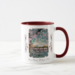 Cherry Blossoms Victorian Coffee Mug